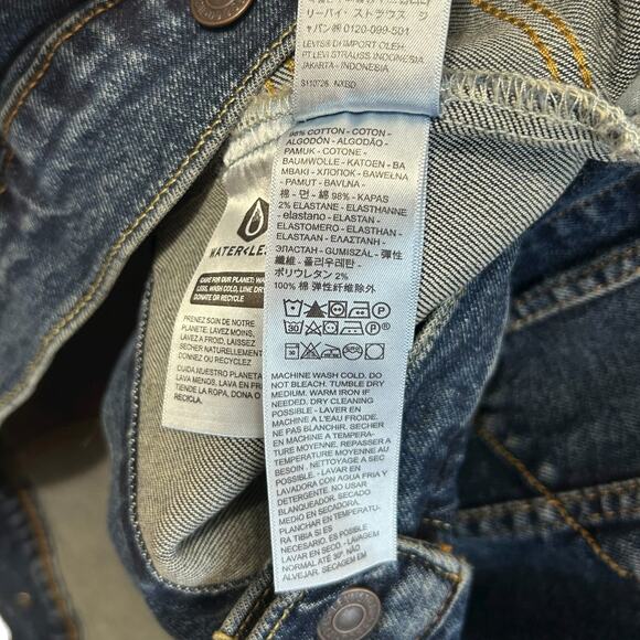 Levi's Trucker Jacket NWT Men's Sz XXL Dark Wash Denim Retro Skater Streetwear - Picture 8 of 9